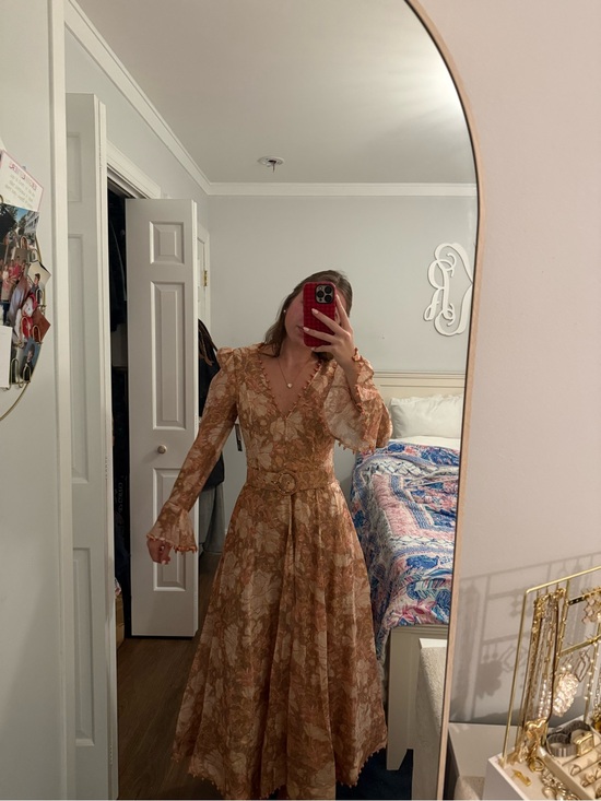 Zimmermann Dresses & Skirts - Zimmerman Kaleidoscope Belted Flora Midi Dress